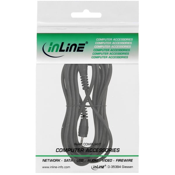 InLine 99936G audiokaapeli 5 m 2.5mm Musta