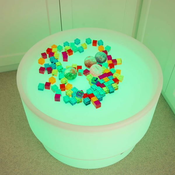Tickit Sensory Mood Discovery Table natlys til baby Fritstående Hvid