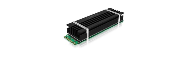ICY BOX IB-M2HS-70 Solid-state drev Køleplade/køler Sort 1 stk