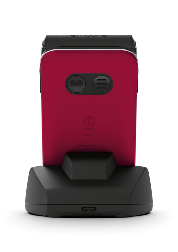 Emporia emporiaJOY-LTE 7,11 cm (2.8") 115 g Rød Senior telefon