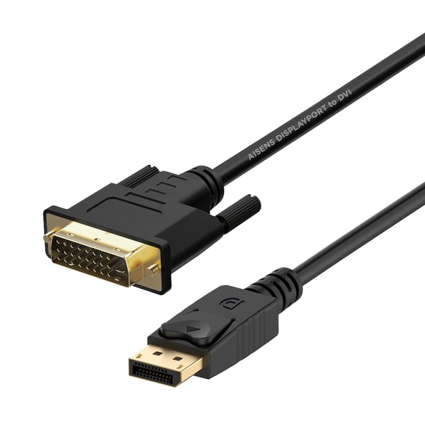 AISENS A125-0366 videokaapeli-adapteri 2 m DisplayPort DVI Musta