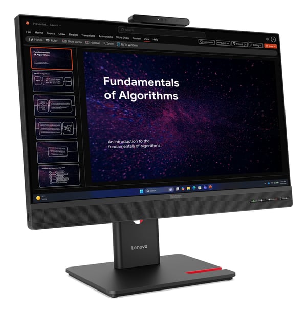 Lenovo ThinkCentre TIO24 Gen6 computerskærm 60,5 cm (23.8") 1920 x 1080 pixel Fuld HD LED Sort
