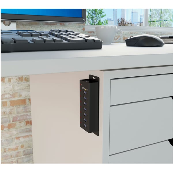 StarTech.com USB 3.0-hubb med 7 portar - 5Gbps - skrivbords- eller väggmonterbart metallkabinett