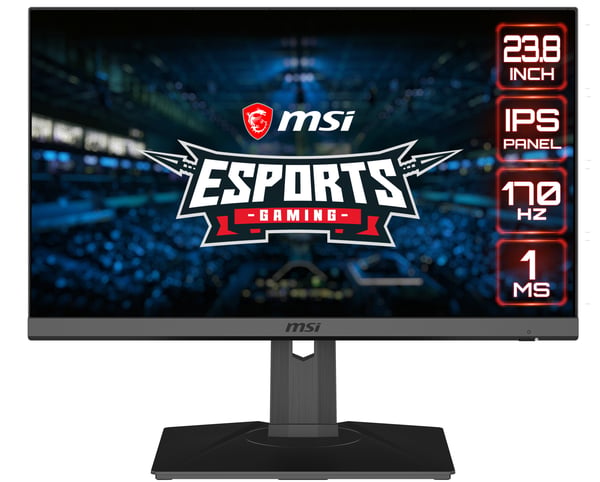 MSI Optix MAG245R2 tietokoneen litteä näyttö 60,5 cm (23.8") 1920 x 1080 pikseliä Full HD LCD Musta