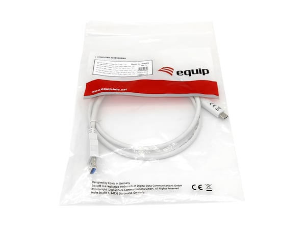 Equip 128363 USB-kabel USB 3.2 Gen 1 (3.1 Gen 1) 1 m USB A USB C 5 Gbit/sek. Hvid