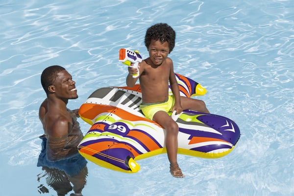 Bestway 41503 pool- och badmadrass Multifärg Mönstrad Polyvinylklorid (PVC) Sittbadleksak