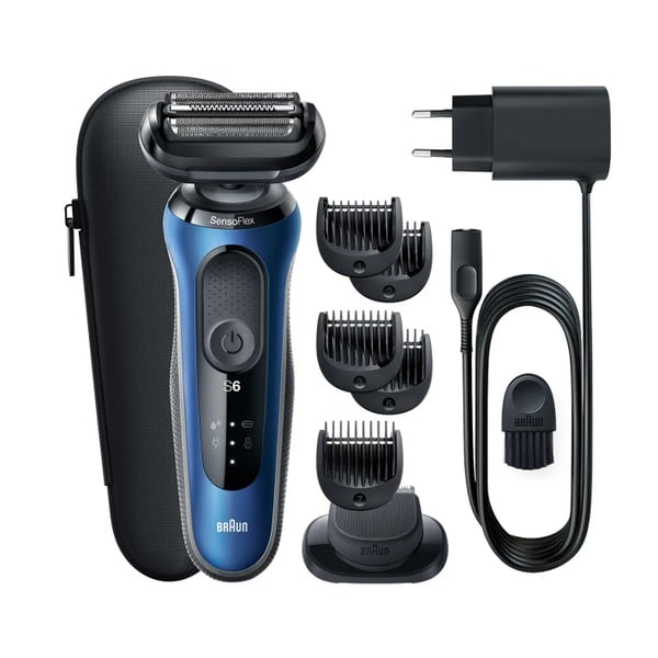 Braun Series 6 61-B1500s Folie shaver Trimmer Blå