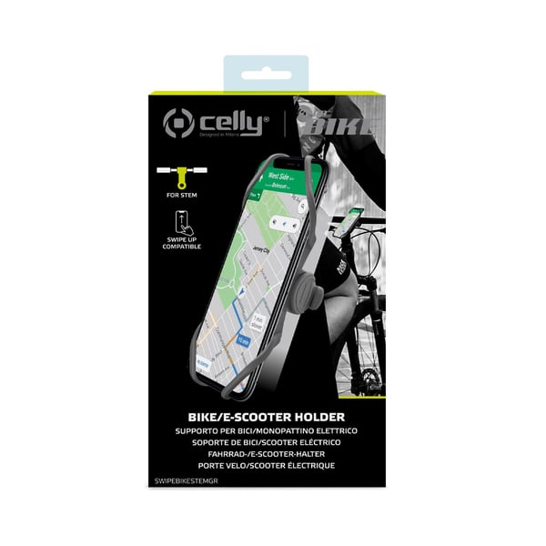 Celly Swipe Bike Passiv holder Mobiltelefon/Smartphone Grå
