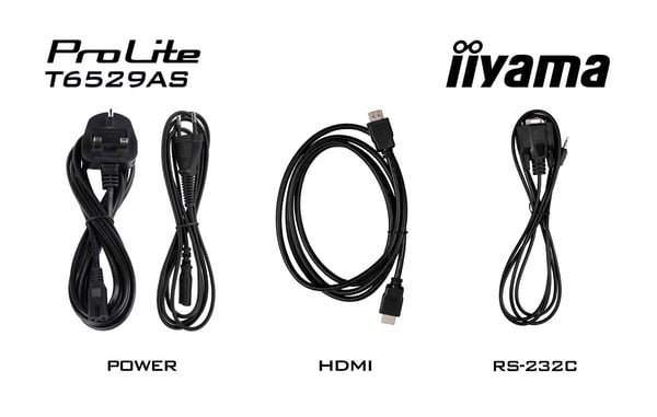 iiyama T6529AS-B1AG infonäyttö Kioskimalli 163,8 cm (64.5") LED Wi-Fi 420 cd/m² 4K Ultra HD Musta Kosketusnäyttö Sisäänrakennettu prosessori Android 24/7