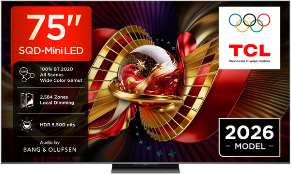 TCL C8L 75C8L TV 190,5 cm (75") 4K Ultra HD Smart TV Wi-Fi Sort 5500 cd/m²