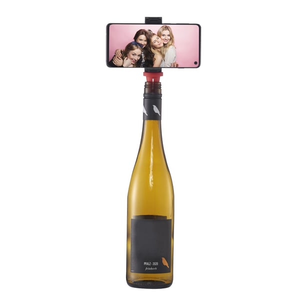 Hama Bottle Pod Fun Passiiviteline Matkapuhelin/älypuhelin Musta, Punainen