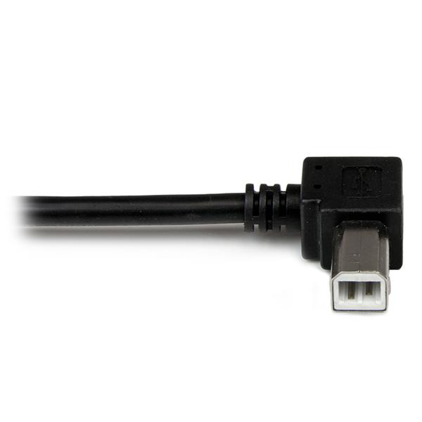 StarTech.com 3 m USB 2.0 A til B kabel venstrevinklet - H/H - USB-printerkabel - USB-kabel - USB T
