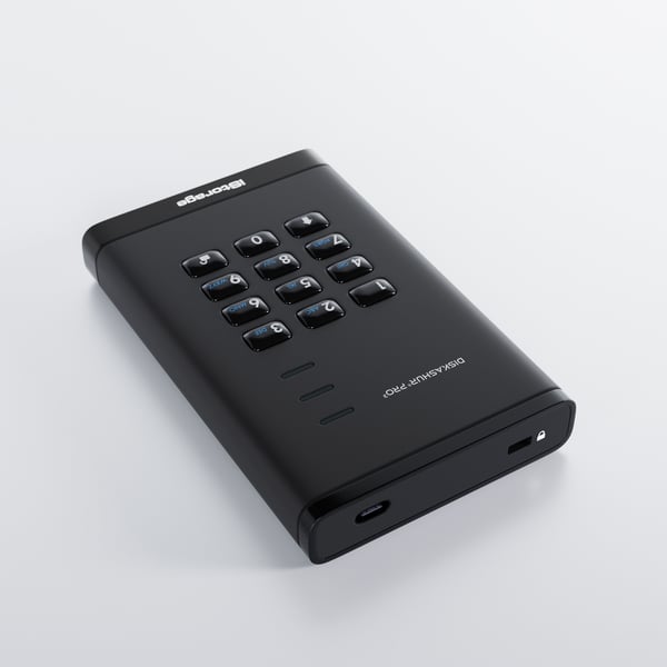 iStorage diskAshur PRO3 HDD ulkoinen kovalevy 500 GB USB Type-C 3.2 Gen 1 (3.1 Gen 1) Musta