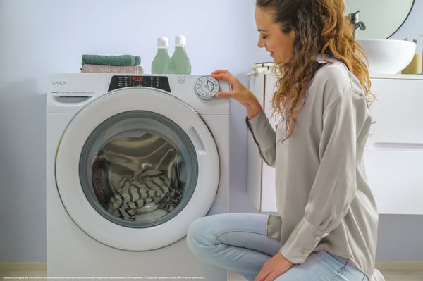 Candy RapidÓ RO 486DWMC7/1-S vaskemaskine Front-læsning 8 kg 1400 rpm Hvid