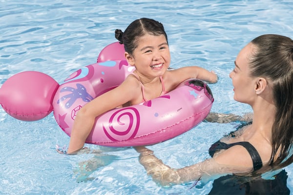 Bestway 9102N pool- och badmadrass Rosa Bild PVC Simring