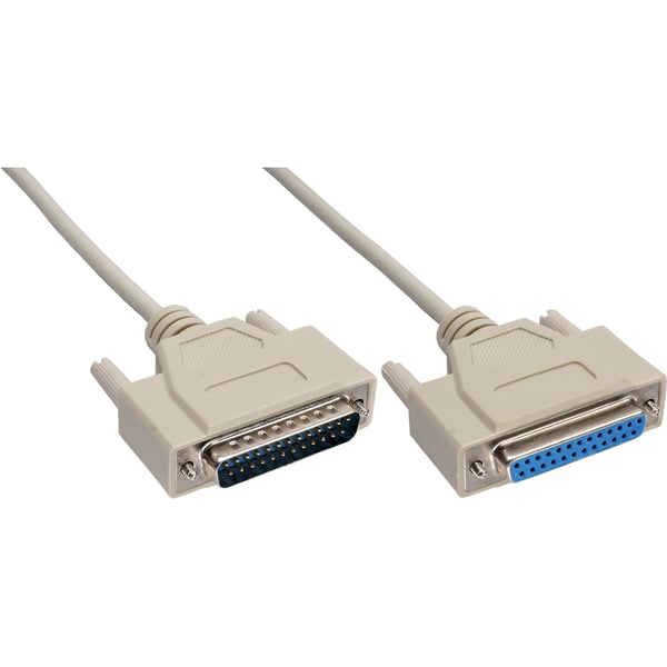 InLine 11424M seriella kablar Beige 3 m DB25M DB25F
