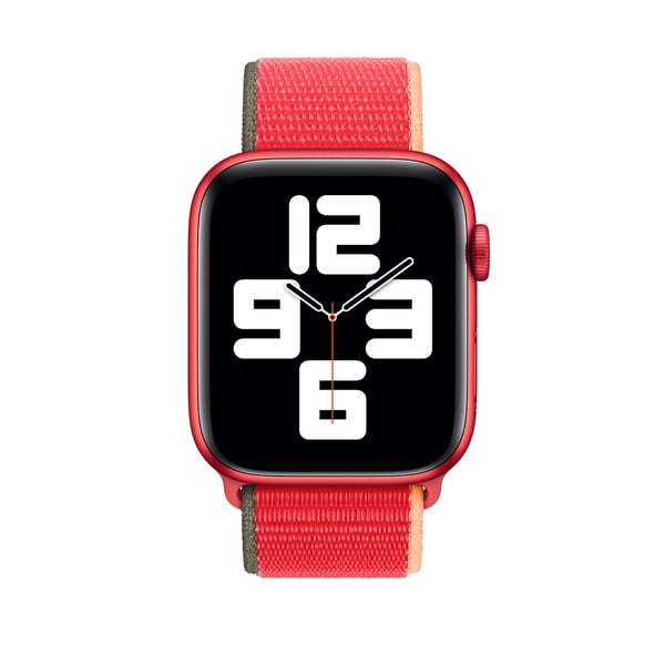 Apple MJG33ZM/A Smart bærbart (wearable) tilbehør Band Rød Nylon