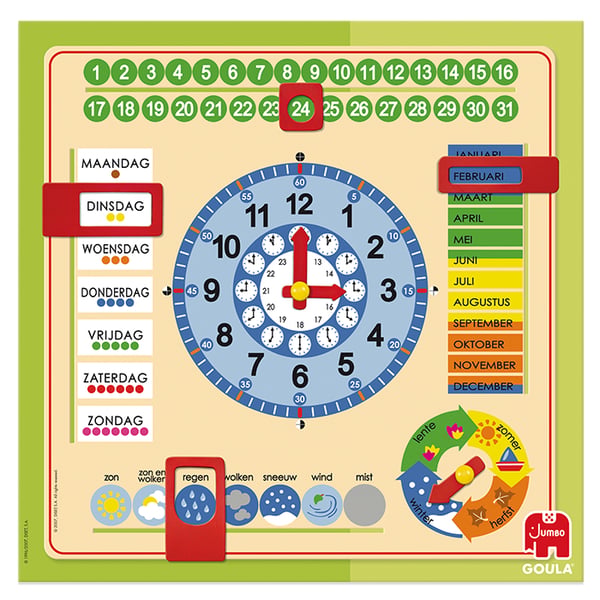 Goula Calendar Clock