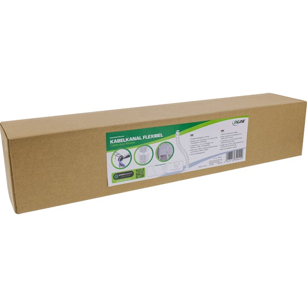 InLine 59997C kabelorganisator Skrivebord Kabelkanal Hvid 1 stk