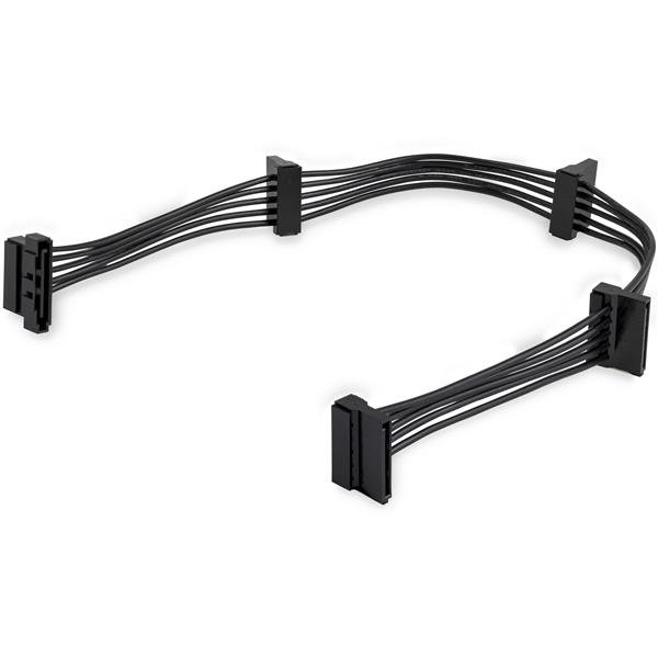 StarTech.com 4x SATA-Splitter Adapterkabel - 4-vägs Serial-ATA Kabel - Nät-Splitter - SATA-Strömkontakt