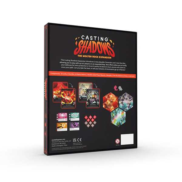 Asmodee Casting Shadows Molten Rock Expansion Brætspil