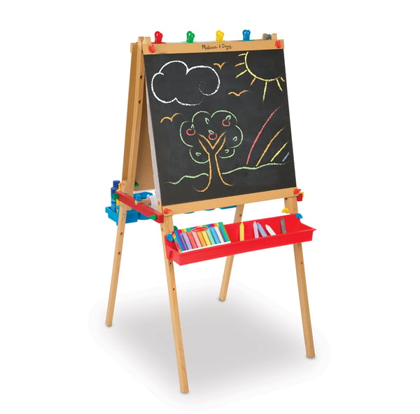Melissa & Doug Deluxe Wooden Standing Art Easel Musta