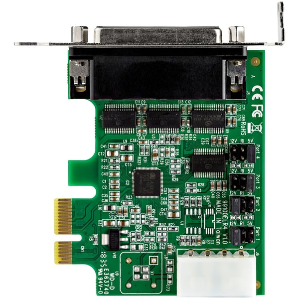 StarTech.com 4-portars seriell PCI Express RS232-adapterkort - PCIe seriellt värdkontrollerkort -