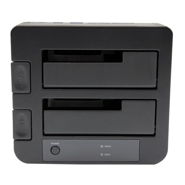 StarTech.com Dubbel USB 3.0/eSATA-dockningsstation med UASP för 2,5/3,5" SATA SSD/HDD-hårddiskar – SATA 6 Gbps