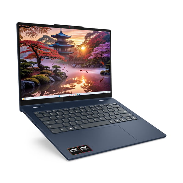 Lenovo IdeaPad 5 2-in-1 14AKP10 Copilot+ PC AMD Ryzen AI 7 350 Hybrid (2-i-1) 35,6 cm (14") Pekskärm WUXGA 16 GB LPDDR5x-SDRAM 1 TB SSD Wi-Fi 7 (802.11be) Windows 11 Home tyska Blå