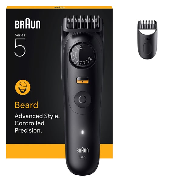 Braun BeardTrimmer 5 BT5500 partatrimmeri Akku 20 2 cm Märkä ja kuiva Musta