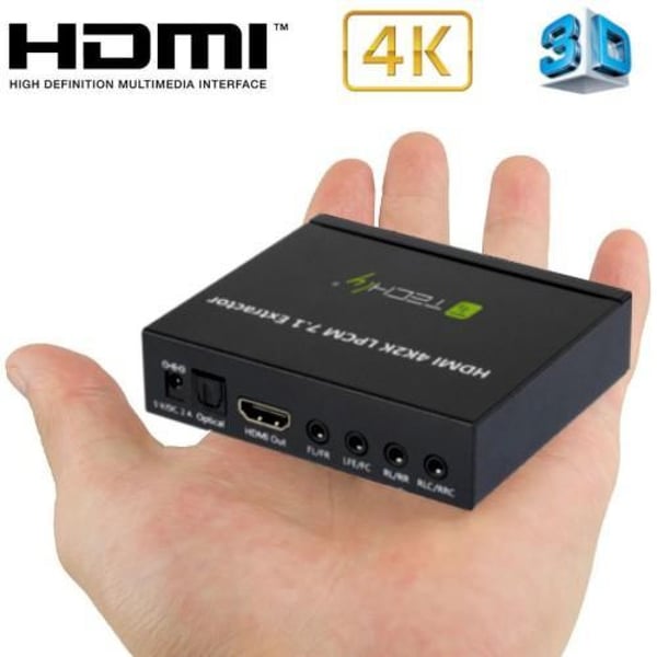 Techly IDATA HDMI-EA74K äänimuunnin Musta