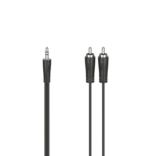 Hama 00205110 audiokaapeli 1,5 m 3.5mm 2 x RCA Musta