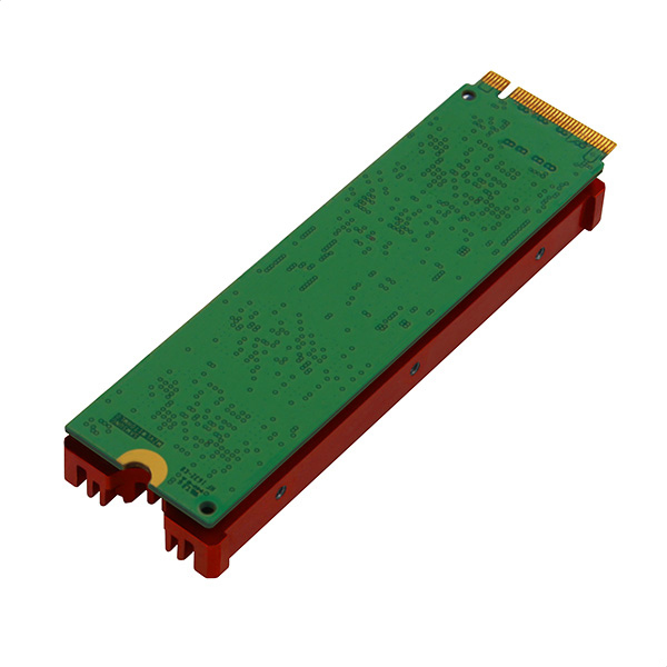 Axagon CLR-M2 kylsystem för dator M.2 NVMe SSD, Halvledardrivenhet VGA-kylare Svart, Röd 1 styck