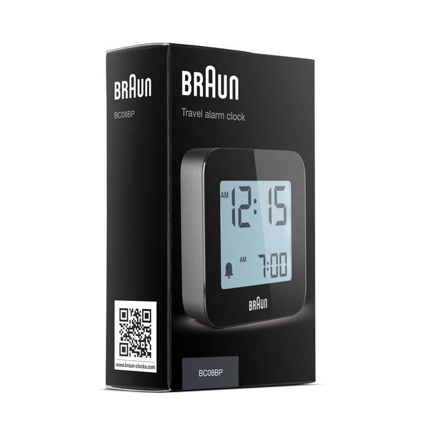 Braun BC08 Digital väckarklocka Svart