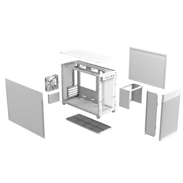 ASUS PRIME AP201 CASE TG WHITE Mini Tower Vit