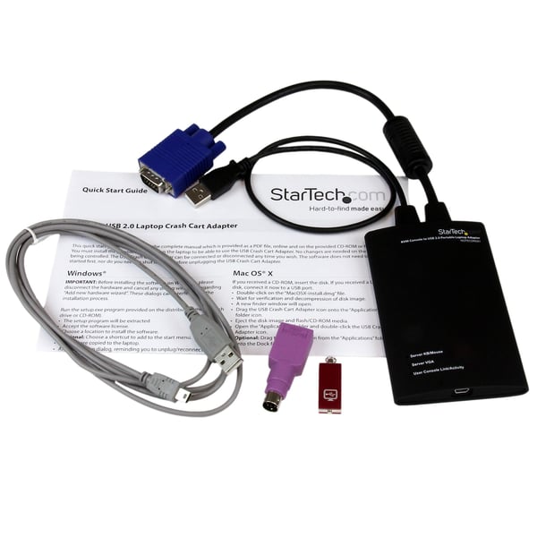 StarTech.com NOTECONS01 KVM-kabel Sort