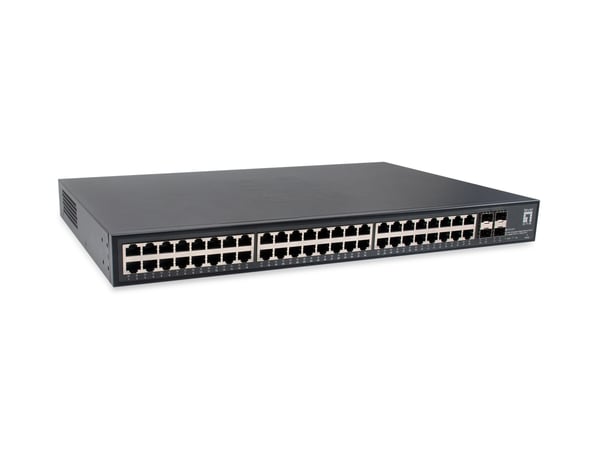 LevelOne GTU-5211 netværksswitch Ikke administreret Gigabit Ethernet (10/100/1000) Sort
