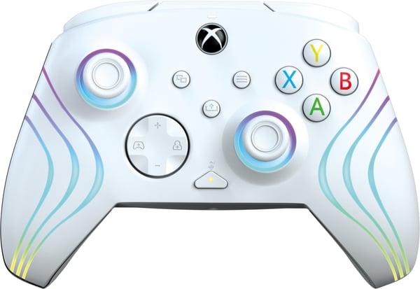 PDP Afterglow Wave Wired Kontroller: White Til Xbox Series X|S, Xbox One og Windows 10/11 PC