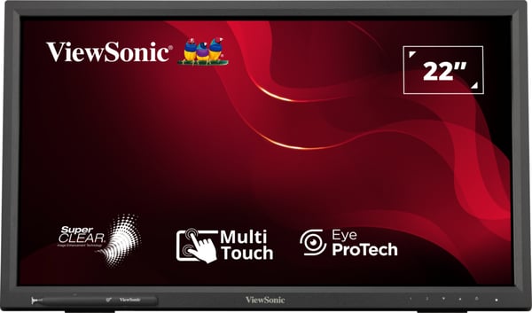 Viewsonic TD2223-2 platta pc-skärmar 55,9 cm (22") 1920 x 1080 pixlar Full HD LCD Pekskärm Svart