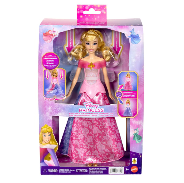 Disney Princess Aurora Pink to Blue Dress Fashion Doll