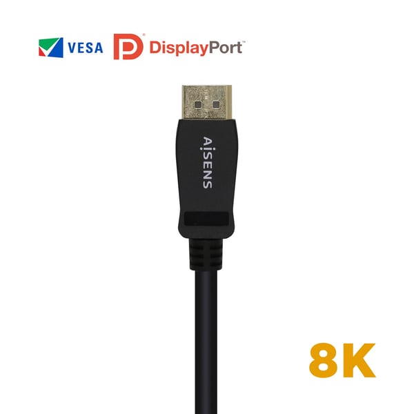 AISENS A149-0430 DisplayPort-kaapeli 0,5 m Musta