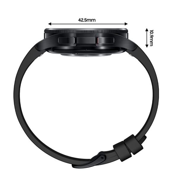 Samsung Galaxy Watch6 Classic SM-R955FZKAEUA smartklocka och träningsklocka 3,3 cm (1.3") OLED 43 mm Digital 432 x 432 pixlar Pekskärm 4G Svart Wi-Fi GPS