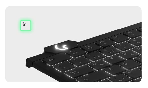 KeySonic KSK-5210ELU (DE) Tastatur USB QWERTZ Tysk Sort (KSK-5210ELU (DE))