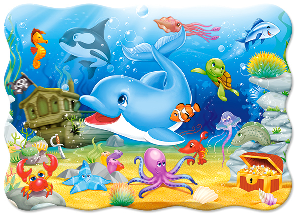Castorland Underwater Friends 30 pcs Puslespil 30 stk Tegnefilm