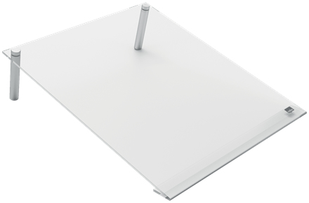 Nobo transparent akryl vinklet mini whiteboard skrivebordsblok, A4 Nobo transparent akryl vinklet mini whiteboard skrivebordsblok, A4