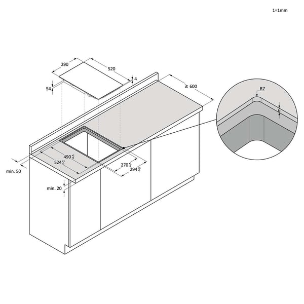 Candy Idea CI32CBB Sort Indbygget 29 cm Zone induktionskogeplade 2 zone(s)