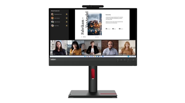 Lenovo ThinkCentre TIO-22 Gen5 computerskærm 54,6 cm (21.5") 1920 x 1080 pixel Fuld HD LED Berøringsskærm Sort