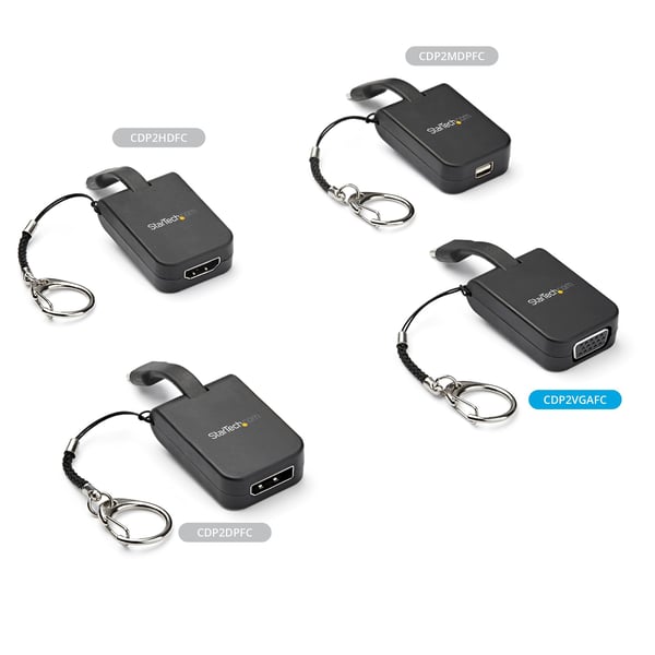 StarTech.com Bärbar USB-C till VGA-adapter med snabbkopplingsnyckelring