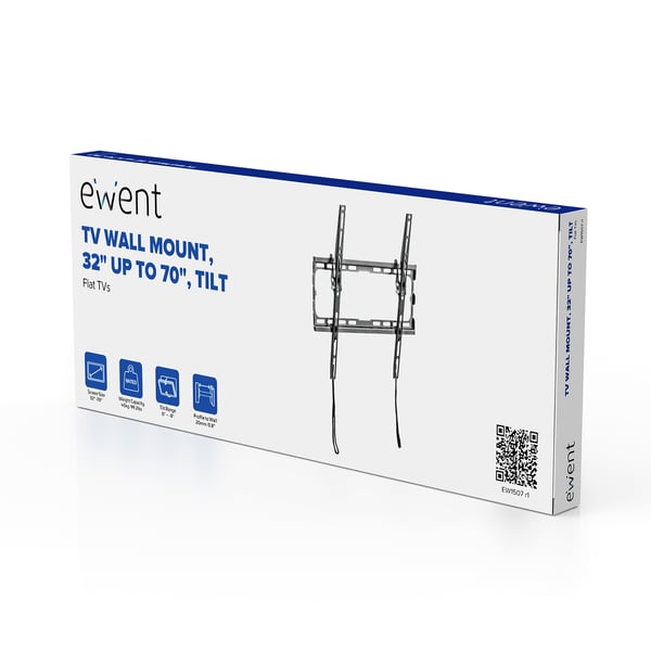 Ewent EW1507 TV-kiinnike 177,8 cm (70") Musta