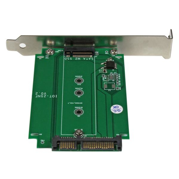 StarTech.com M.2 till SATA SSD-adapter – expansionsplats monterad